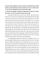 BÀI HỌC KINH NGHIỆM VÀ MỘT SỐ KIẾN NGHỊ NHẰM HOÀN THIỆN ĐÁNH GIÁ HỆ THỐNG KIỂM SOÁT NỘI BỘ DO CÔNG TY KIỂM TOÁN VÀ TƯ VẤN TÀI CHÍNH KẾ TOÁN SÀI GÒN THỰC HIỆN