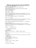 Tài liệu CASIO Thanh Hóa 2011