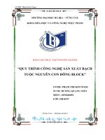 Báo cáo thực tập chuyên đề: Quy trình công nghệ sản xuất bạch tuộc nguyên côn đông block
