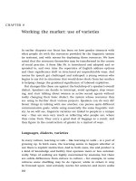 Working the market - use of varieties