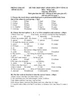 Bài giảng De thi HSG E9