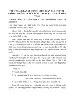 THỰC TRẠNG LẬP KẾ HOẠCH KIỂM TOÁN BÁO CÁO TÀI CHÍNH TẠI CÔNG TY TƯ VẤN TÀI CHÍNH KẾ TOÁN VÀ KIỂM TOÁN