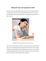 Đừng để công việc bạn ghét ám ảnh!