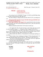 Gián án Thông báo nghỉ tết nguyên đán 2011