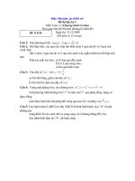 Toán 11 Đề thi HK I số 2