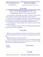 Tài liệu Quyết định ban hành tiêu chí đánh giá xếp loại thi đua