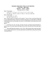 Tài liệu Đề KT HSG khối 4 - 2011