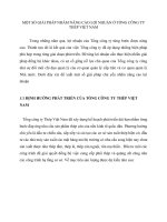 MỘT SỐ GIẢI PHÁP NHẰM NÂNG CAO LỢI NHUẬN Ở TỔNG CÔNG TY THÉP VIỆT NAM