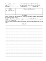 Bài soạn ĐỀ KTHKI Địa 6