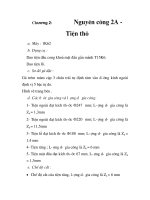 thuyết minh và tính toán Công Nghệ Chế Tạo Máy, Chương 2