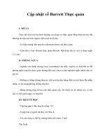 Giáo trình Cập nhật về Barrett Thực quản