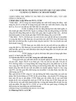 CÁC VẤN ĐỀ CHUNG VỀ KẾ TOÁN NGUYÊN LIỆU VẬT LIỆU CÔNG CỤ DỤNG CỤ TRONG CÁC DOANH NGHIỆP