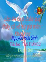 Gián án Khoa học 4 - ÁNH SÁNG