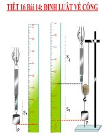 Bài 14 Tiết 16 Định luật về công.