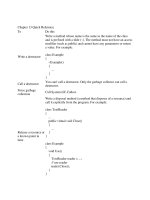 Chapter 13 Quick Reference