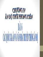 Bài soạn BAI 6 CAC QUOC GIA AN