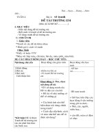 Bài giảng Đề tài trường em