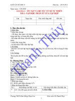 Tài liệu Giáo án số học 6 kỳ I