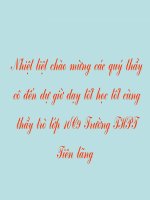 Bài giảng bài 19: GIẢM PHÂN