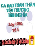 ca dao than thân tình nghĩa