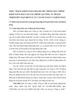 THỰC TRẠNG KIỂM TOÁN DOANH THU TRONG QUY TRÌNH KIỂM TOÁN BÁO CÁO TÀI CHÍNH TẠI CÔNG TY TRÁCH NHIỆM HỮU HẠN DỊCH VỤ TƯ VẤN KẾ TOÁN VÀ KIỂM TOÁN