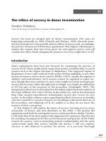 The ethics of secrecy in donor insemination