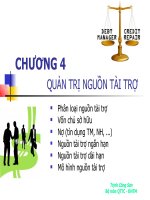 Quản trị nguồn tài trợ