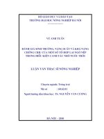 Đánh giá sinh trưởng, năng suất và khả năng chống chịu của một số tổ hợp lai ngô nếp trong điều kiện canh tác nhờ nước trời 