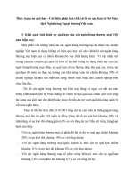 Thực trạng nợ quá hạn - Các biện pháp hạn chế, xử lý nợ quá hạn tại Sở Giao dịch Ngân hàng Ngoại thương Việt nam