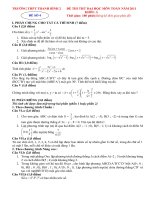 Gián án ĐỀ THI ĐH-CĐ NĂM 2011 SỐ 4