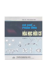 Cơ chế và phản ứng hóa học hữu cơ tập 1 - Thái Doãn Tĩnh