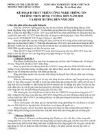 Bài giảng KẾ HOẠCH PHÁT TRIỂN CÔNG NGHỆ THÔNG TIN ĐẾN NĂM 2015