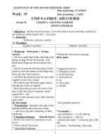 Tài liệu Giáo án Anh 8 HKII 2010-2011