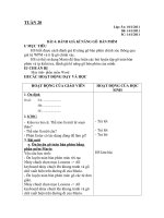 Bài giảng Giáo án tin hoc 5 tuần 20