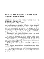 CÁC VẤN ĐỀ CHUNG VỀ KẾ TOÁN TSCĐ TRONG DOANH NGHIỆP SẢN XUẤT KINH DOANH