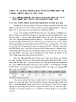 THỰC TRẠNG HOẠT ĐỘNG ĐẦU TƯ NƯỚC NGOÀI TRÊN THỊ TRƯỜNG CHỨNG KHOÁN VIỆT NAM