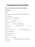 OXFORD PRACTICE GRAMMAR TEST 9