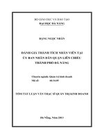 Đánh giá thành tích nhân viên tại UBND quận liên chiểu   thành phố đà nẵng 