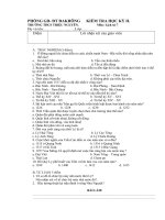 Bài giảng Đề kiểm tra Sử 7 - HK 2