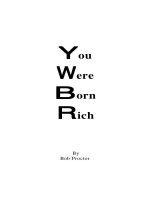 You were born rich