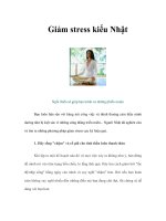 Giảm stress kiểu Nhật