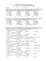 Bài soạn Đề HSG Anh_9 số 6