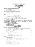 Bài soạn Đề thi HSG Toan 9 vong I-HD