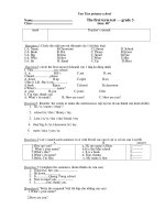 Gián án Đề KT T.Anh lớp 3-CKI