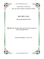 Phương pháp luận và nghiên cứu khoa học_Xây dựng hệ thống quản lý tài sản trường học bằng công nghệ rfid
