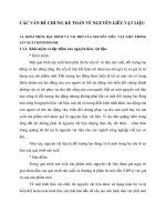 CÁC VẤN ĐỀ CHUNG KẾ TOÁN VỀ NGUYÊN LIÊU VẬT LIỆU