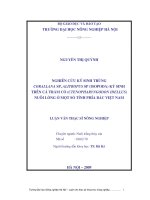 Luận văn nghiên cứu ký sinh trùng corallana SP, alitropuss SP (isopoda) ký sinh trên cá trắm cỏ(ctenopharyngodon idellus) nuôi lồng ở một số tỉnh phía bắc việt nam 