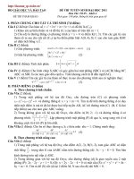 Bài soạn Thi thử ĐH Toán 2011 số 8