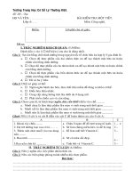 Bài giảng ĐỀ VÀ ĐÁP ÁN CÔNG NGHỆ 6.2.DOC