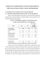 ĐÁNH GIÁ CỦA KHÁCH HÀNG VỀ CHẤT LƯỢNG DỊCH VỤ THẺ TẠI NGÂN HÀNG TMCP Á CHÂU CHI NHÁNH HUẾ